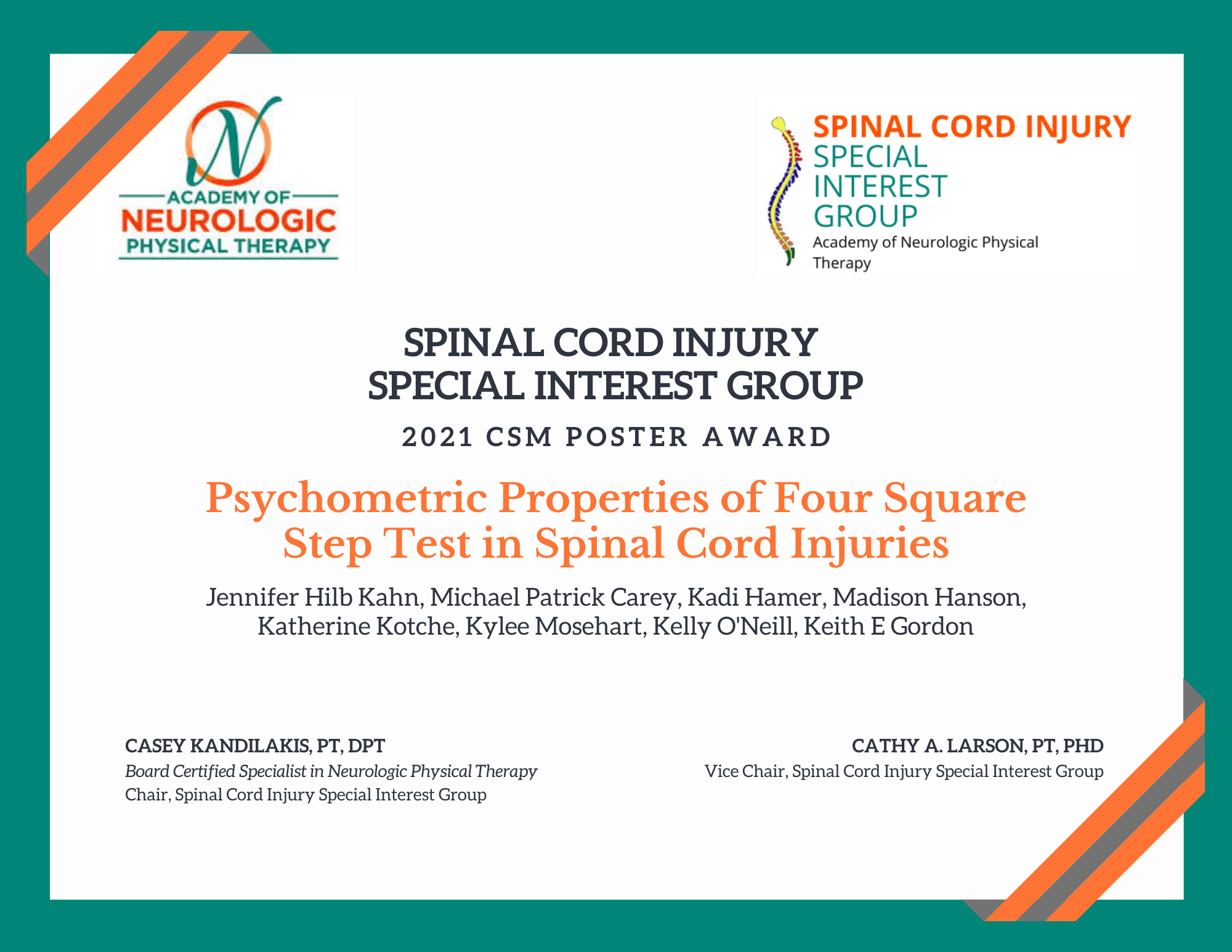 SCI SIG Poster Award Certificate_Option 2 SCI SIG Poster Award Certificate_Option 2